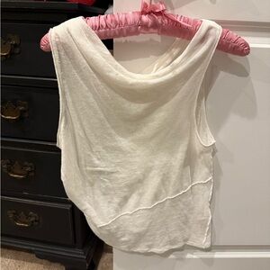 Elegant White Sleeveless Top Free People